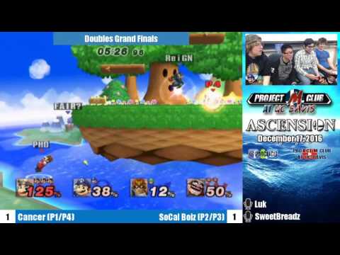 “Ascension 12/17/16” - Cancer (Mario & Wario) v. SoCal Boiz (DK/MK/Mario & Mario/CF) - Grand Finals