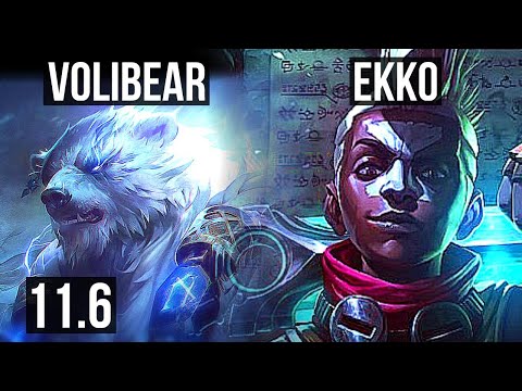 VOLIBEAR vs EKKO (JUNGLE) | 5/1/12, 400+ games | NA Grandmaster | v11.6