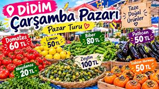 Didim'in Ünlü Çarşamba Pazarında Bir Gün! Pazarda Kaç Lira Ödersiniz?
