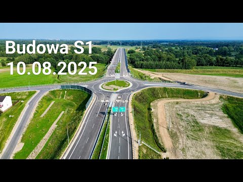 Budowa S1 Bieruń-Mysłowice oraz budowa obwodnicy Oświęcimia i Bierunia | 10.08.2025r. | DJI Mini 3