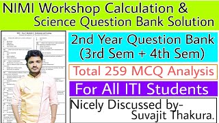 ITI NIMI Workshop Calculation and Science 2nd Year Question Bank Solution in Hindi / English