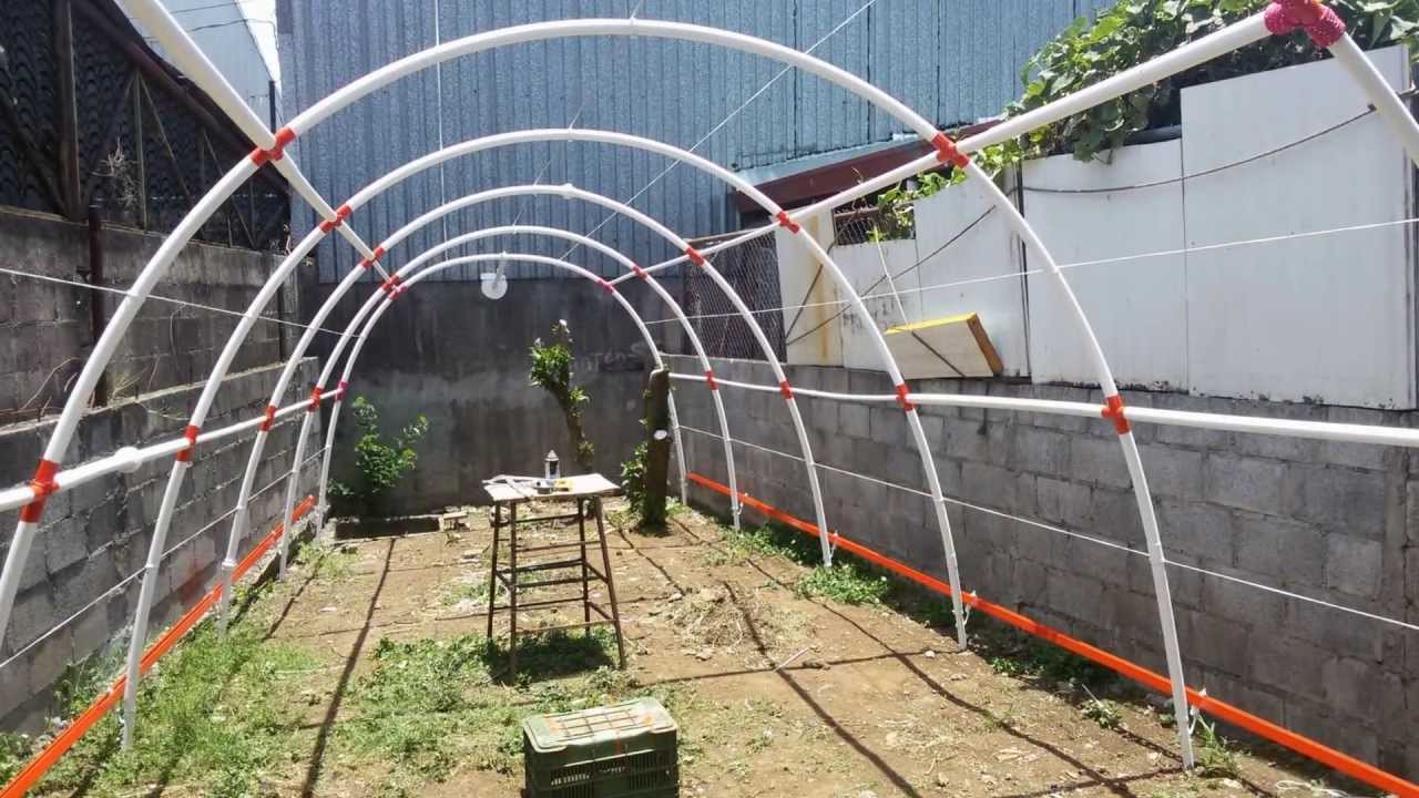 hidroponía, Invernadero, de tubo plástico PVC , Costa Rica, CR, Parte 1