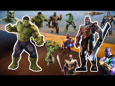 5 MILLION THANOS vs 5 MILLION HULK | Ultimate Epic Battle Simulator 2