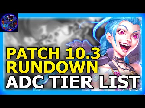 Patch 10.3 Rundown ADC TIER LIST League Of Legends (Let's Talk Jinx #168)