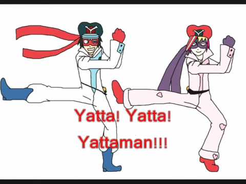 Yane and Fucchi as Yattaman 1 and Yattaman 2