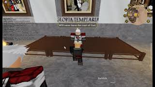 I, AlejandroGlory being knighted.