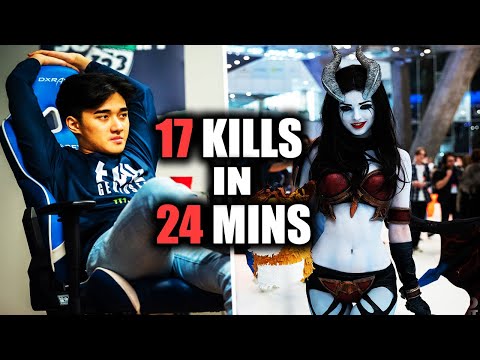 Abed QOP 17 Kills in 24mins - He made 10,000 MMR and Other Immortals looks like LEGENDS DOTA 2