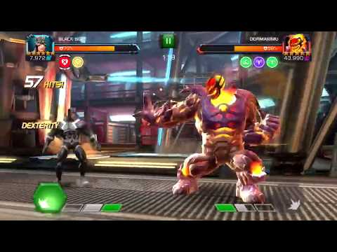 6 star Black Bolt vs AQ Boss Dormammu - marvel contest of champions