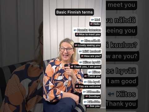 Learn these basic terms in Finnish 🙋🏼‍♀️🇫🇮 #finnishlanguage #finnishteacher