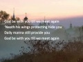 God be With You ~ Slim Whitman ~ lyric video