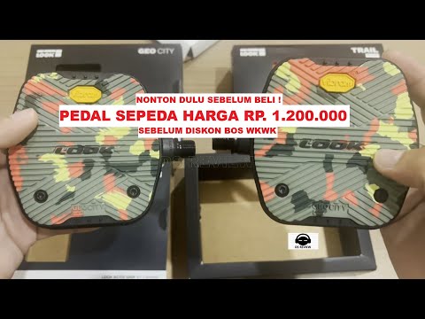 DS REVIEW LOOK URBAN FLAT GEO CITY GRIP CAMO BICYCLE PEDAL INDONESIA CHEAP AND CHEERFUL CHEAP BPJ...