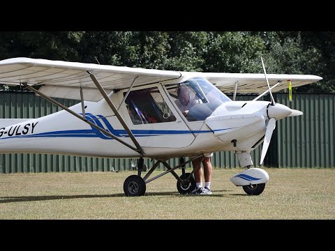 Ikarus C42 Microlight Flight from Hunsdon Airfield