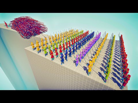 100x SAMURAI COLOR PACK vs EVERY GOD - Totally Accurate Battle Simulator TABS