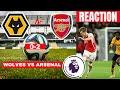 Wolves vs Arsenal 0-2 Live Premier League EPL Football Match Score reaction Highlights Gunners