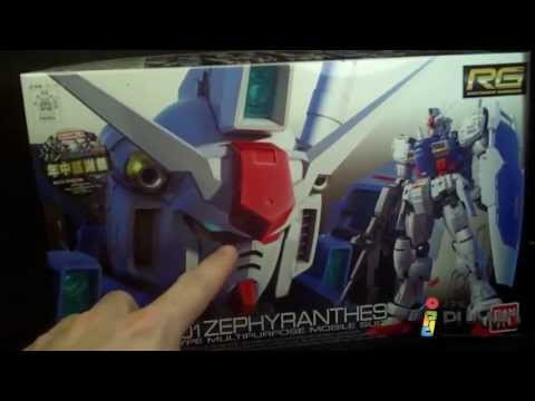 Unboxing Bandai Gundam 1/144 RG Gundam GP01 Zephyranthes