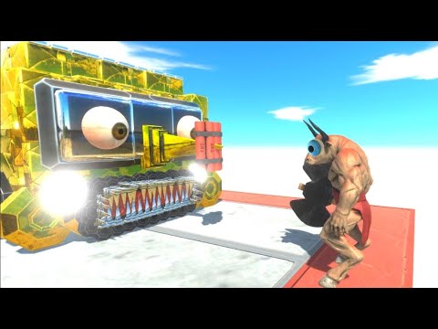 CRAZY BUS WITH BOMB NOSE ATTACKS UNITS  - ANIMAL REVOLT BATTLE SIMULATOR