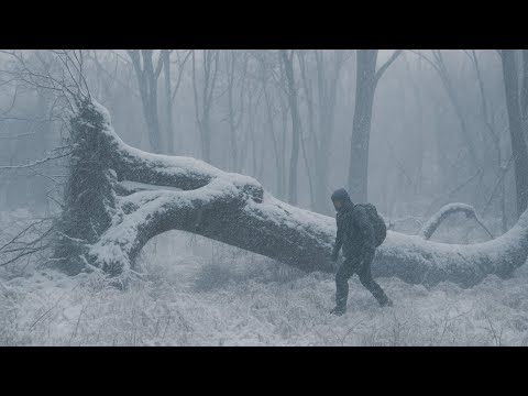 Survival Challenge in Heavy Snow and Blizzard-21°C TemperatureAlone in the Deep Wild,and Cold Jungle