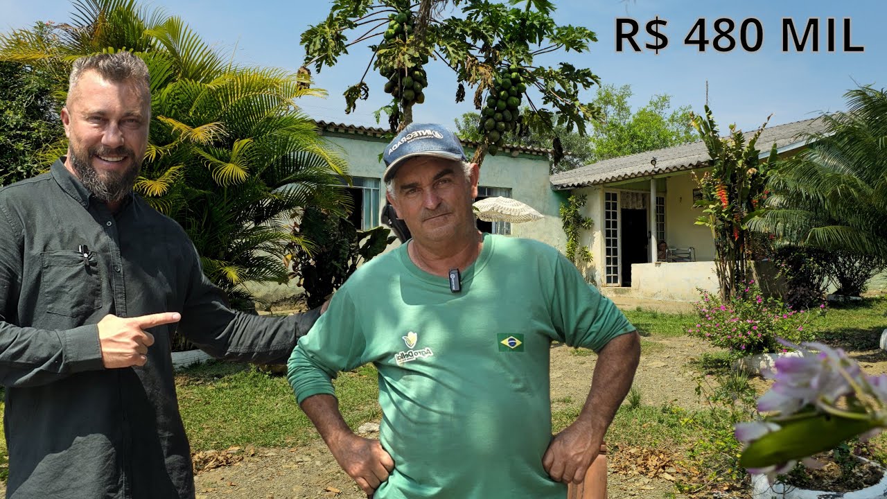 CHÁCARA COM CASA ÁGUA BOA RIO FRUTAS VACAS GALINHAS E INTERNET INSTALADA R$ 480 MIL-Código:2457