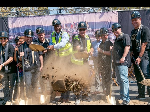 Watch the official groundbreaking for LAFC’s new Banc of California Stadium