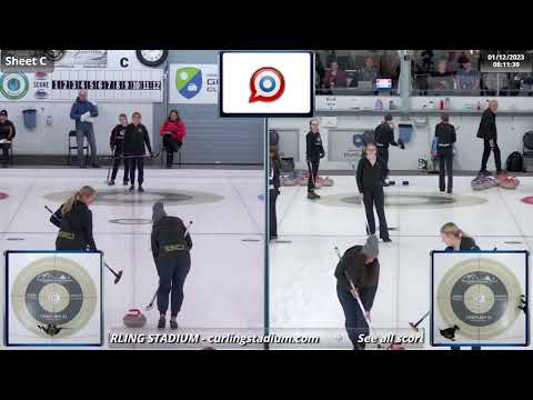 Myla Cormier vs. Melodie Johnston - Draw 3 - Xplore U18 Girls Northern Ontario Provincials