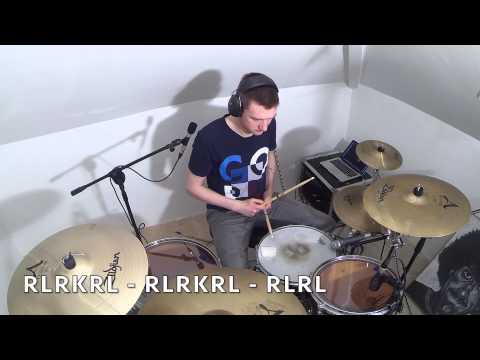 Beginner Drum Lesson - 16th note Linear Fill