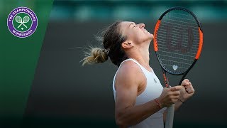 Simona Halep v Beatriz Haddad Maia highlights - Wimbledon 2017 second round