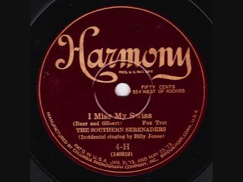 The Southern Serenaders (Fletcher Henderson) - I Miss My Swiss - 1925