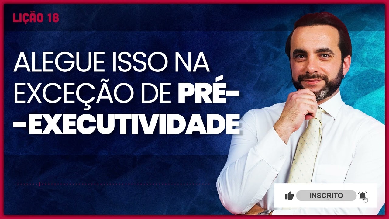 O que pode ser alegado na exceção de pré-executividade!