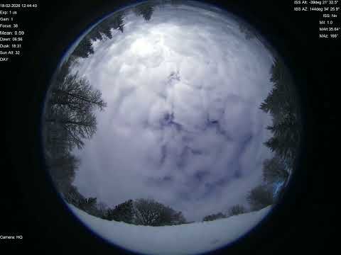 2026-02-18 All sky camera capture from Poiana Rusca Mountains, Romania