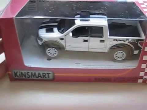Машинка металлическая Kinsmart 1:46 «2013 Ford F-150 SVT Raptor SuperCrew» KT5365D инерционная / Микс