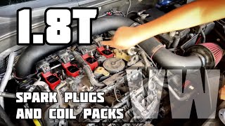 HOW TO change SPARK PLUGS and coil packs Passat/Jetta/Golf/GTI/GLI Volkswagen 1.8t gen 3 e8aaa