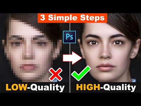 How to depixelate images and convert into High Quality photos in Photoshop