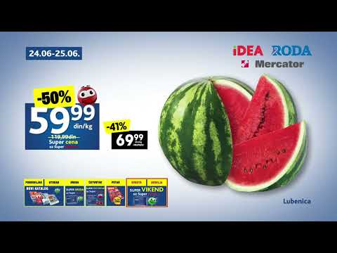 IDEA,Roda i Mercator I Super vikend uz Super karticu  24-25.06.2023.