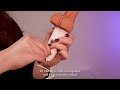 Blush DR. SKIN DR. HAMMER silikoninis stumiamasis dildas su rankena, 7 colių, smėlio spalvos