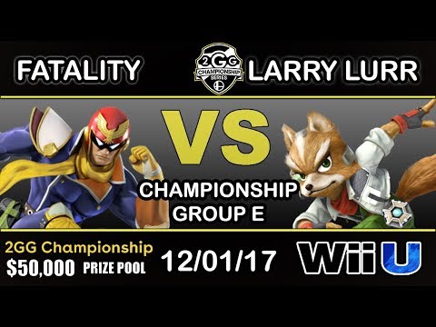 2GGC - MF | Larry Lurr (Fox) Vs. YP | Fatality (Captain Falcon) Group E - Championship