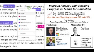 Improve Fluency with Reading Progress in Teams for Education - feat. M