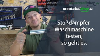Stoßdämpfer Waschmaschine testen - so geht es