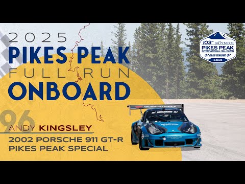 Pikes Peak Race Day Onboard 2025 | Andy Kingsley | 2002 Porsche 911 GT‑R Pikes Peak Special