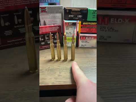 NICKEL PLATED SHELLCASE WITH AN ACCUBOND CT BULLET