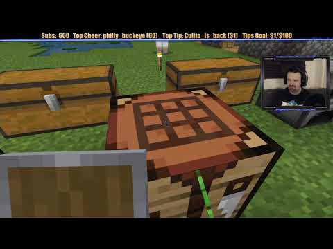 Minecraft "Chill Stream" Nov. 25, 2019 pt1 - Goal-Free Night! Some Tree Farming