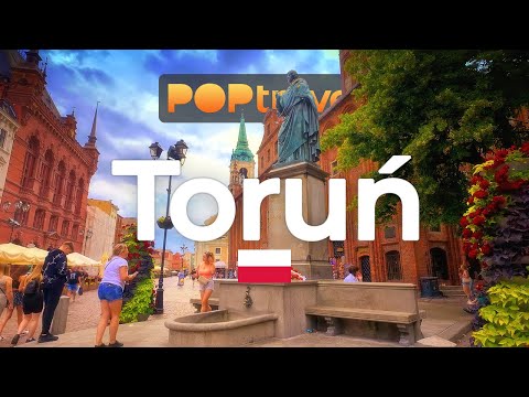 TORUŃ, Polska 🇵🇱 - spacer w 4K HDR z napisami