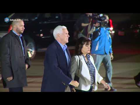 Vice President Mike Pence arriving in Dallas
