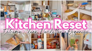 *NEW* KITCHEN RESET DEEP CLEAN DECLUTTER + ORGANIZE! HOMEMAKING 2025