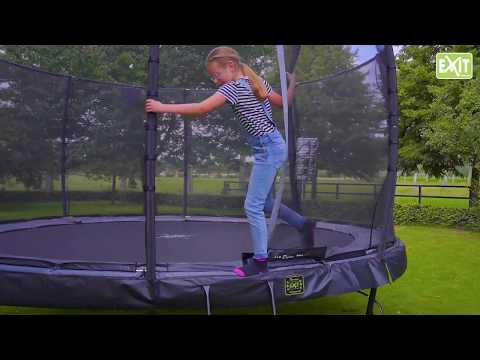 Батут Exit Toys Элегант Премиум 366 см серый - Видео 1