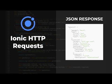 Ionic Http Requests Json Response Api Endpoint Ionic Tutorials
