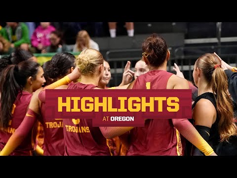 USC Women's Volleyball v. Oregon Ducks Highlights | Trojans win 3-1