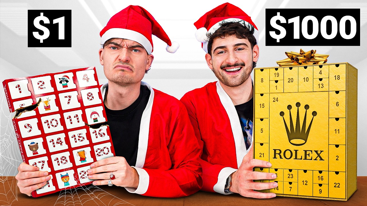 We Tested $1 vs $1000 Advent Calendars!