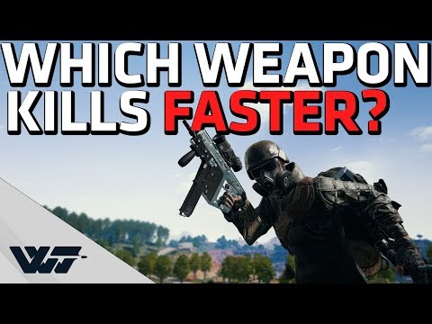 WHICH WEAPON KILLS FASTER? New PUBG weapon balancing - Time-to-kill comparison