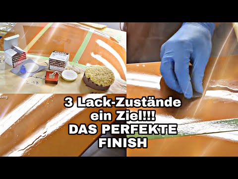 Lackoberflächen richtig finishen |  Lackläufer , Staubeinschlüsse & Struktur im Lack entfernen