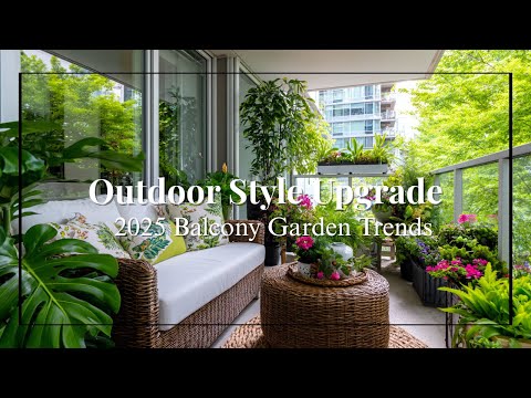 Balcony Garden Ideas 2025 | Vertical Planters & Cozy Seating for Stylish Small Outdoor Spaces